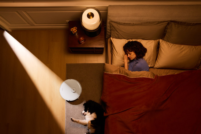 Roborock Qrevo Edge 5V1 White produkt in gebrauch