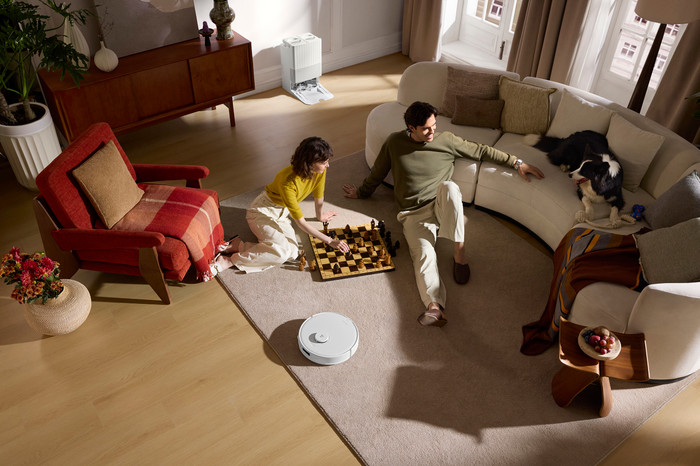 Roborock Qrevo Edge 5V1 White produkt in gebrauch