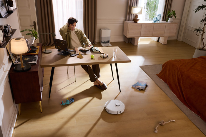 Roborock Qrevo Edge 5V1 White produkt in gebrauch