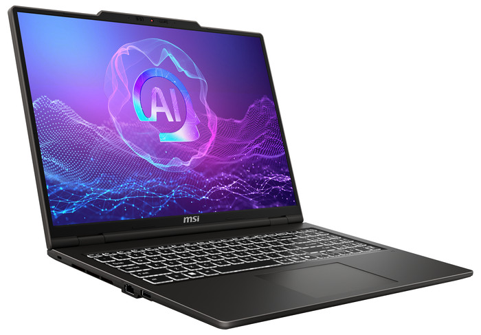 MSI Venture A16 AI+ Copilot+ OLED A3HMG-036 - 16 inches - AMD Ryzen AI 5 - 16GB RAM/512GB SSD left side