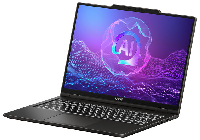 MSI Venture A16 AI+ Copilot+ OLED A3HMG-036 - 16 inches - AMD Ryzen AI 5 - 16GB RAM/512GB SSD right side