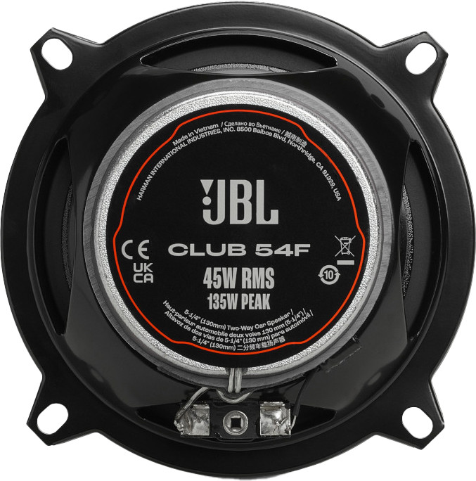 JBL Club 54F Schwarz rückseite