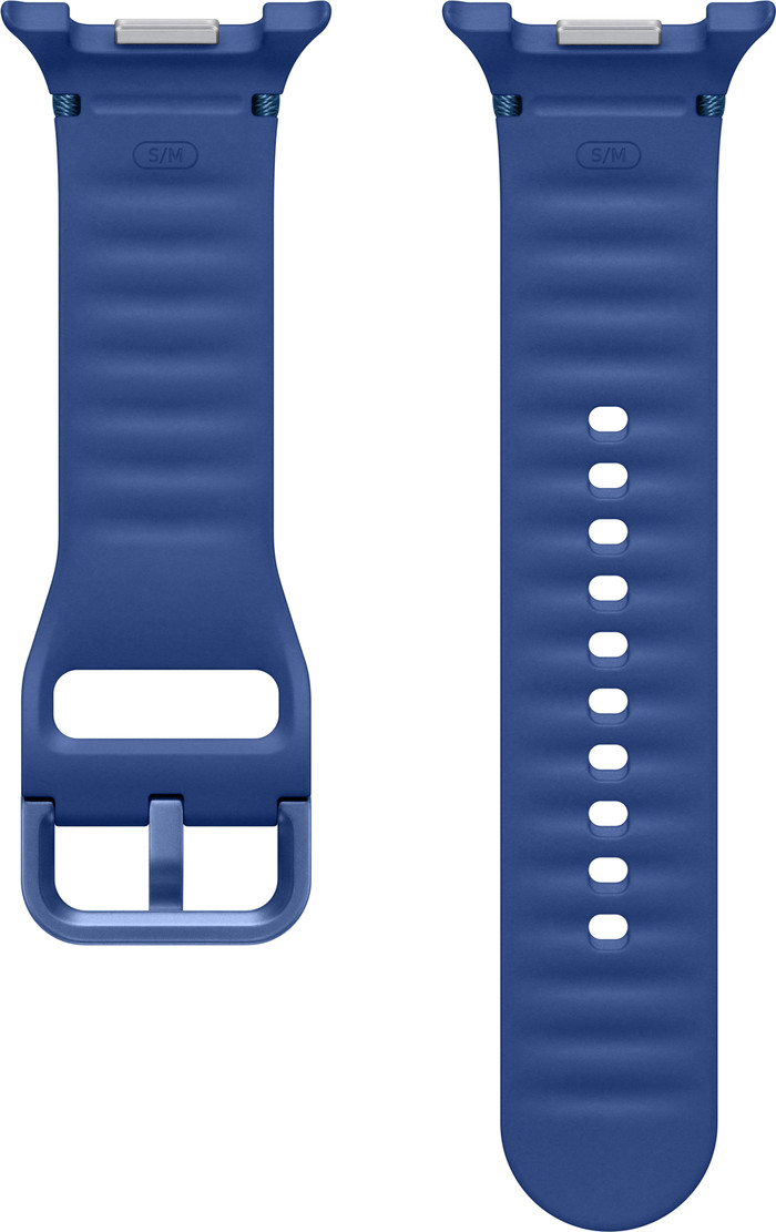 Samsung Galaxy Watch8 Series Silikon Sport Armband Blau S/M rückseite