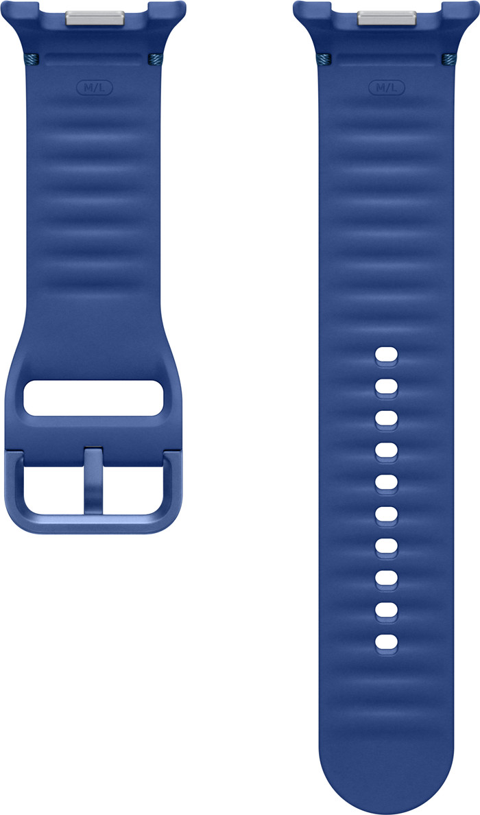 Samsung Galaxy Watch8 Series Silikon Sport Armband Blau M/L rückseite