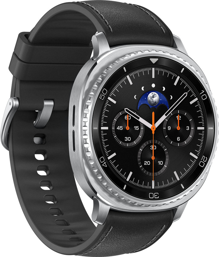 Samsung Galaxy Watch8 Classic Schwarz 46 mm linke seite