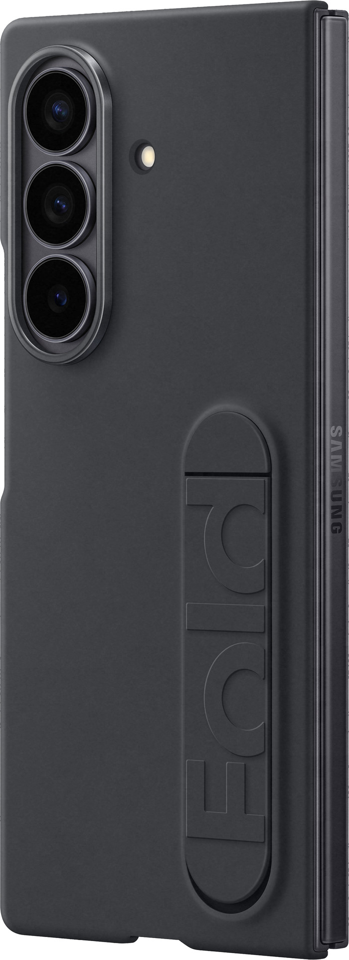 Samsung Galaxy Z Fold 7 Silicone Back Cover Black right side