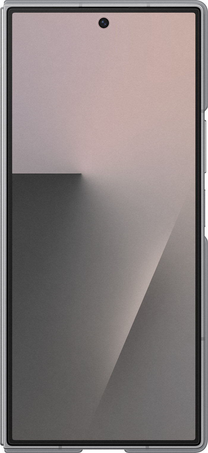 Samsung Galaxy Z Fold 7 Backcover aus Silikon Grau vorne