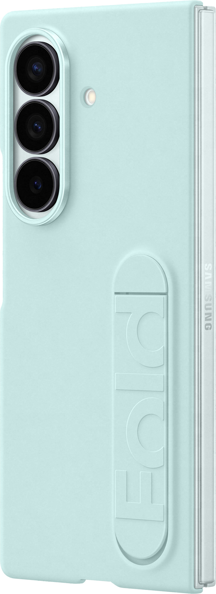 Samsung Galaxy Z Fold 7 Backcover aus Silikon Mint linke seite