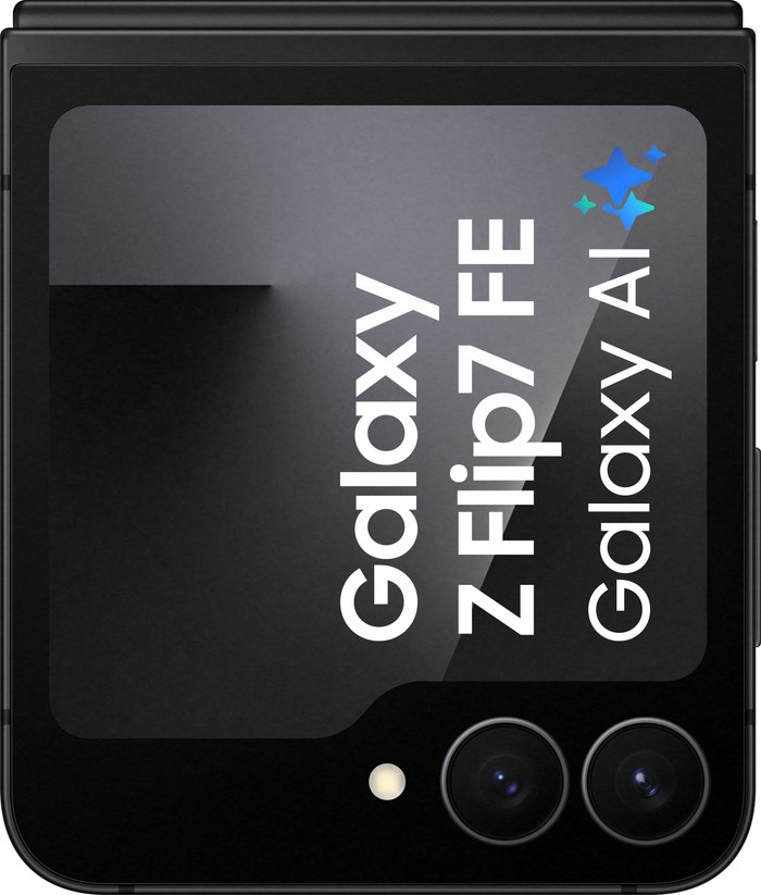 Samsung Galaxy Z Flip7 FE 128GB Schwarz 5G vorne