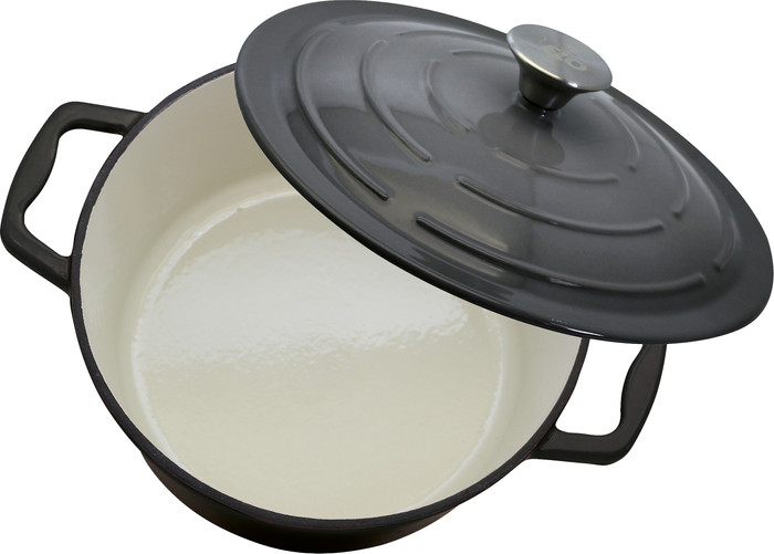 ELO Gusseiserner Servierbräter 28 cm Basaltgrau oberseite