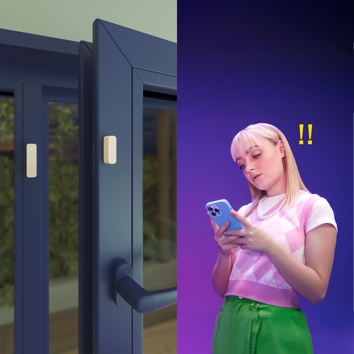 WiZ Kontaktsensor produkt in gebrauch