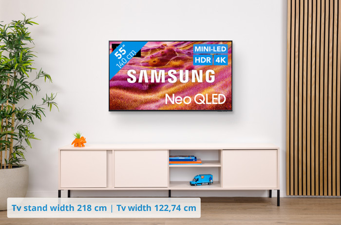 Samsung 55 inches Neo QLED QN90F + Samsung HW-B760GF visual Coolblue 2