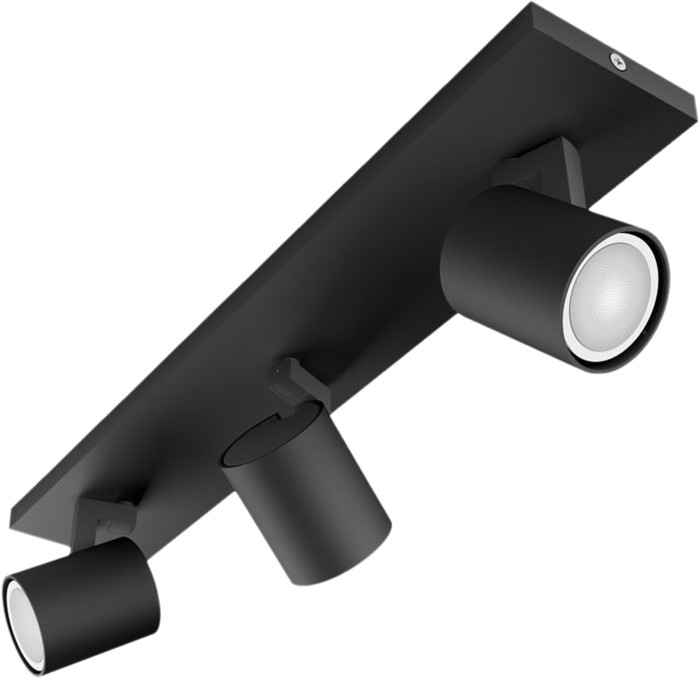 Philips Hue Runner Mounted Spot Light White Ambiance - 3 Spots - Black + Dimmer Main Image