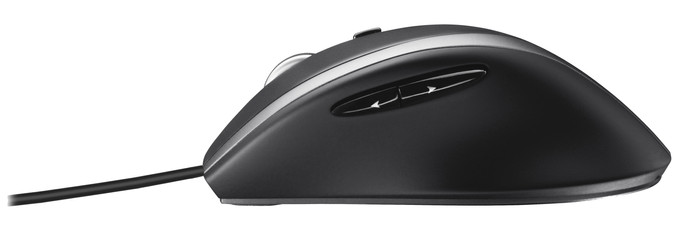 Logitech M500s Advanced Wired Mouse left side