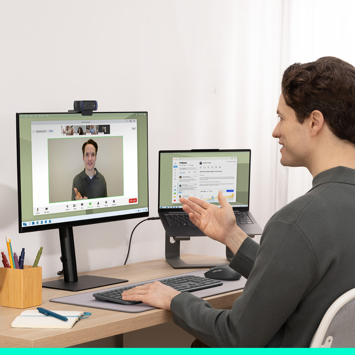 Logitech C920s Pro HD Webcam produkt in gebrauch