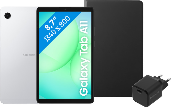 Samsung Galaxy Tab A11 8,7 Zoll 64GB Wi-Fi Silber + Basis Zubehörset Main Image