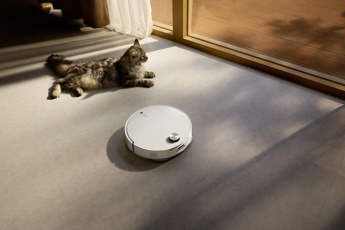 Roborock Qrevo CurvX White produkt in gebrauch