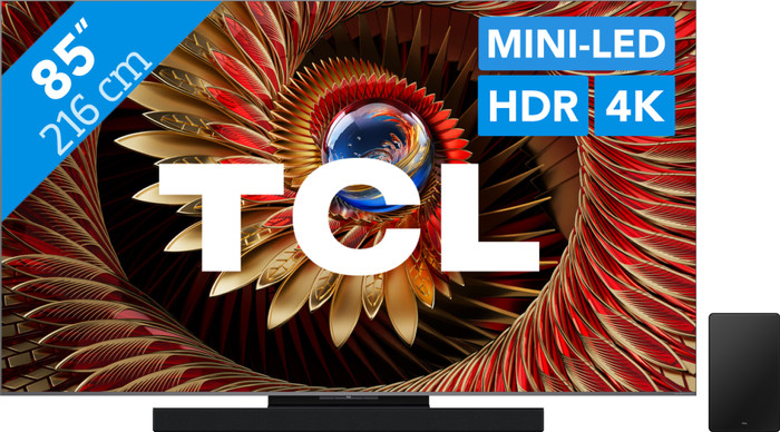 TCL 85 Zoll QD Mini LED C81K 4K (2025) + TCL Q75H Main Image