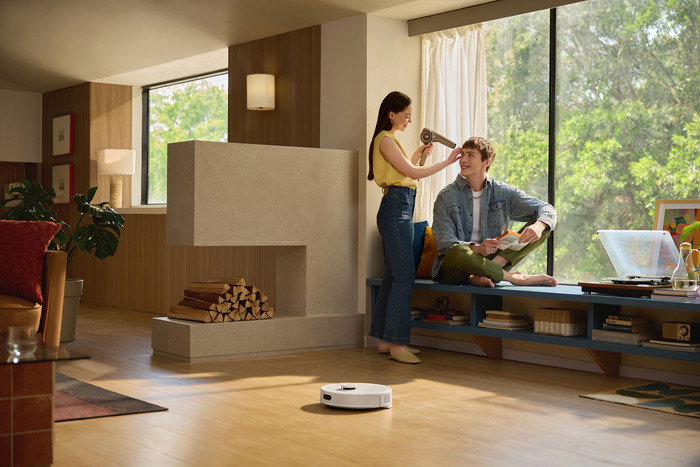 Roborock Q7 BF White produkt in gebrauch