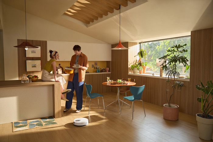 Roborock Q7 BF White produkt in gebrauch