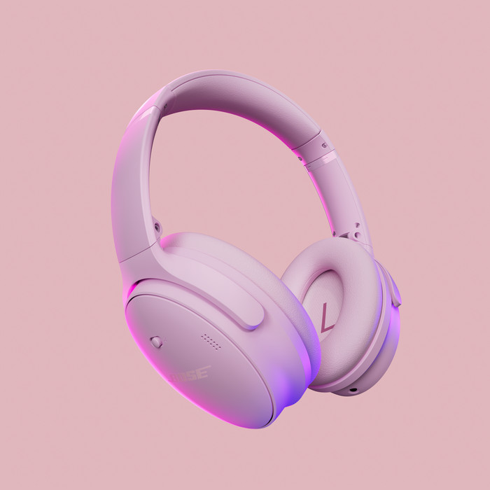 Bose QuietComfort Headphones Pink product in use