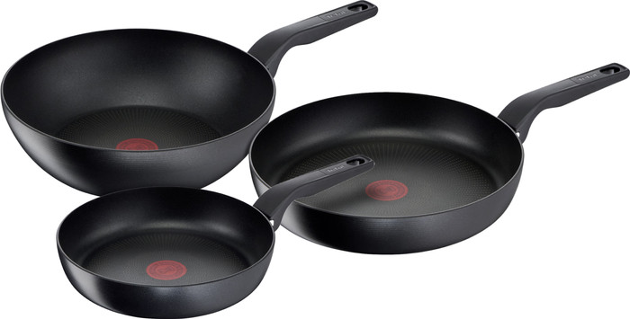 Tefal Hard Titanium Pro Bratpfannenset 24 + 28 cm + Wok Main Image