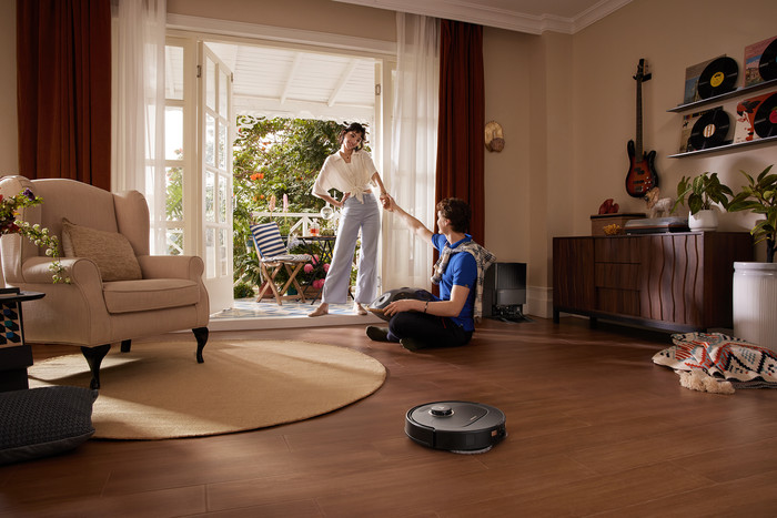 Roborock Qrevo 5AE Black produkt in gebrauch