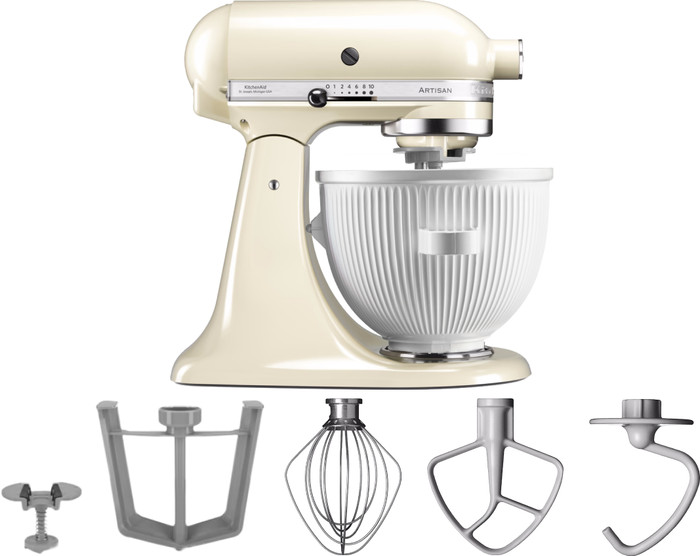 KitchenAid Artisan Mixer 5KSM125 Crème + Eiszubereiter Main Image