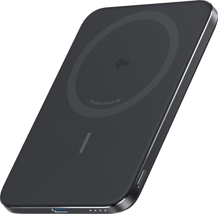 Anker MagGo Slim Wireless Powerbank mit MagSafe und Qi2 5.000 mAh mit Schnellladefunktion Schwarz Main Image