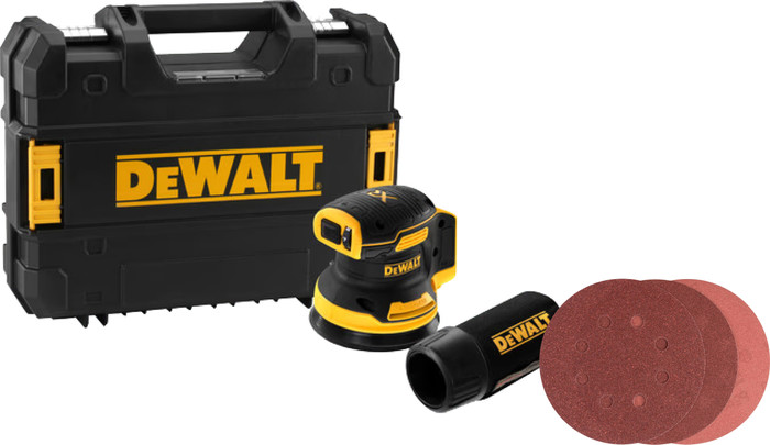 DeWalt DCW210NT-XJ (ohne Akku) + Bosch Schleifscheibe 125 mm K80, K120, K240 (25x) Main Image