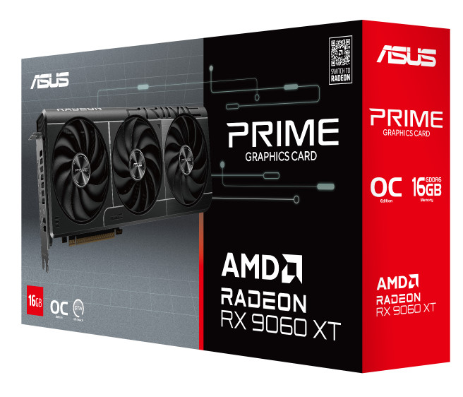 ASUS PRIME Radeon RX 9060 XT OC 16GB verpackung