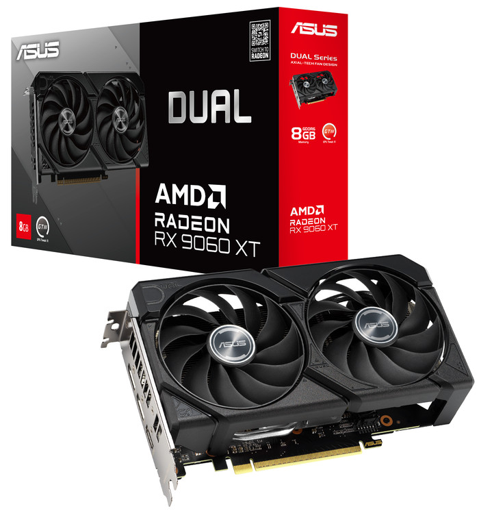 ASUS DUAL Radeon RX 9060 XT 8GB verpackung