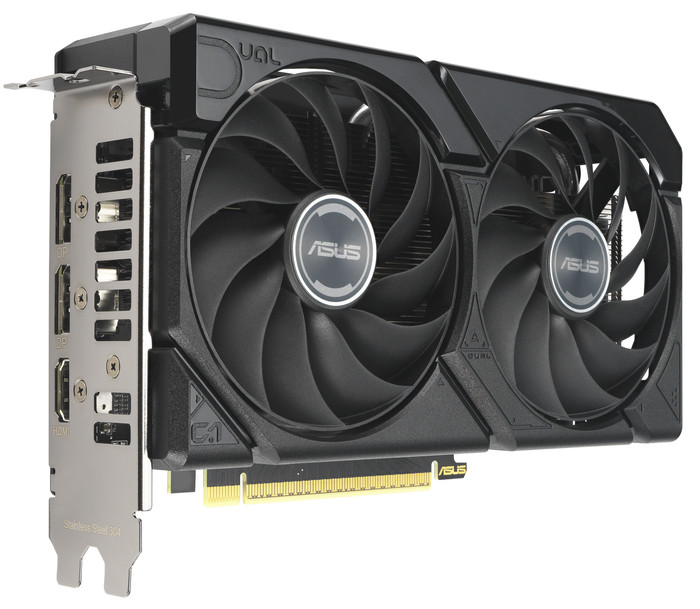 ASUS DUAL Radeon RX 9060 XT 8GB linke seite