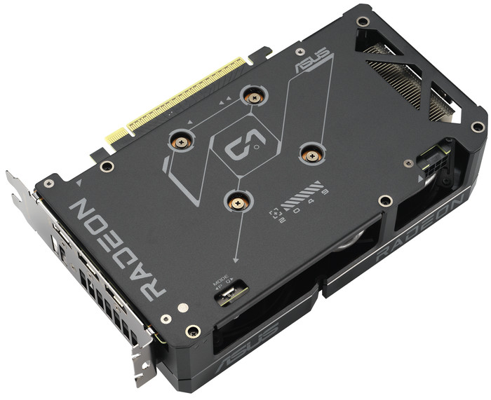 ASUS DUAL Radeon RX 9060 XT 8GB unten