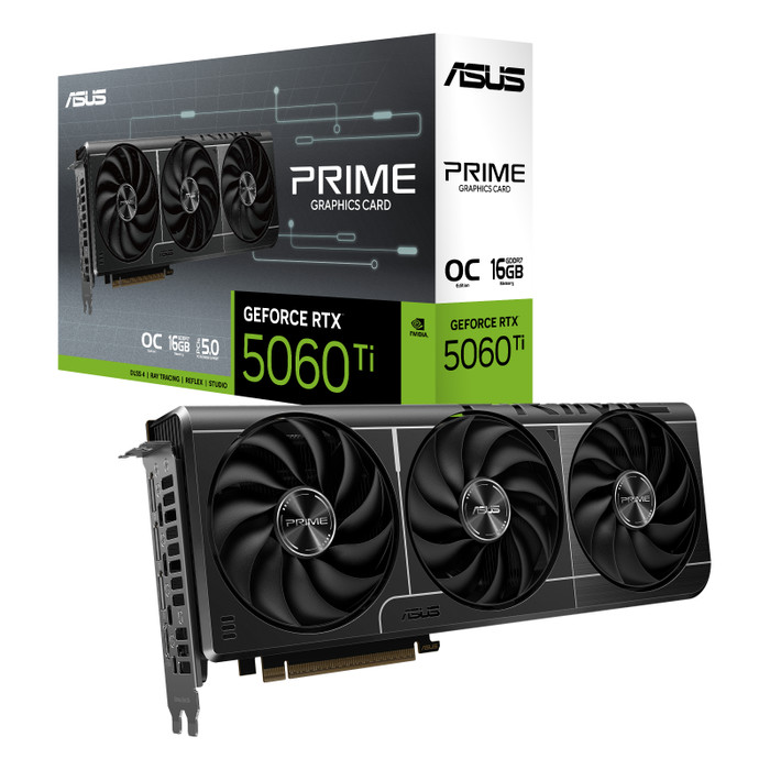 ASUS PRIME GeForce RTX 5060 Ti OC 16GB packaging