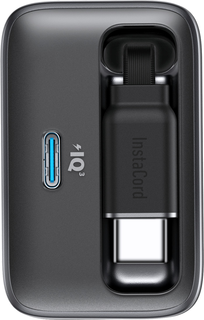 Anker Nano Ladegerät mit USB-C-Anschluss und Kabel 35 W Schwarz vorne