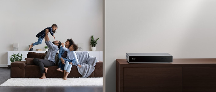 eufy PoE Security System + NVR + E40 4-pack product in use