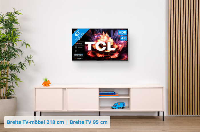 TCL 43 Zoll LED V6C 4K (2025) visuelles Coolblue 1