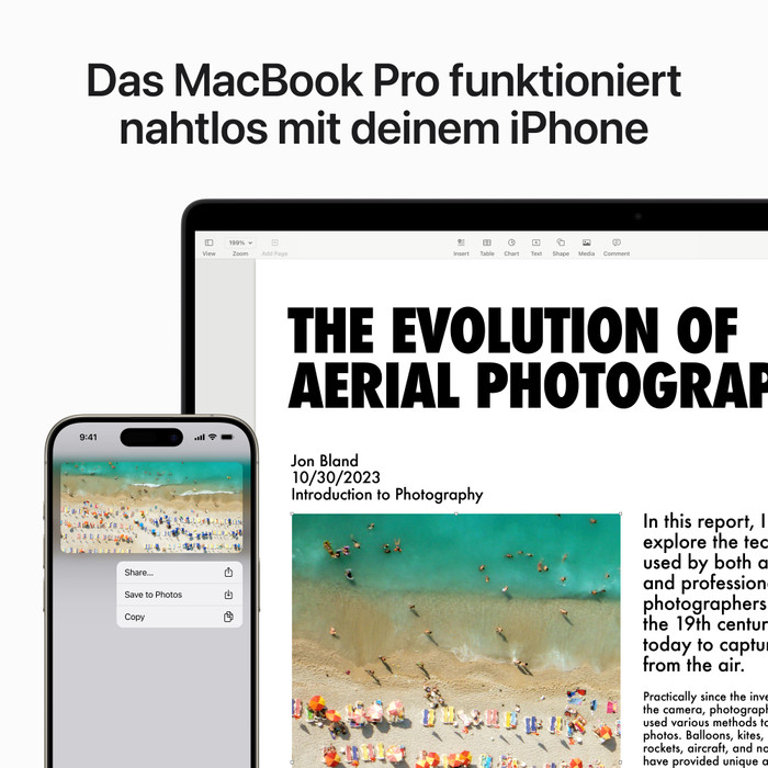 Apple MacBook Pro 16" (2023) M3 Pro (12 Core CPU / 18 Core GPU) 36GB/1TB Space Schwarz QWERTZ visueller lieferant