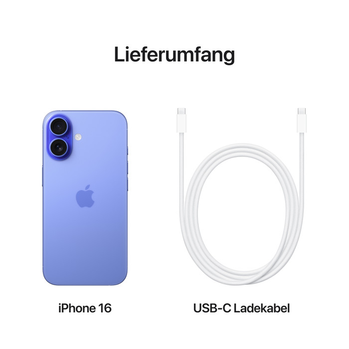 Apple iPhone 16 256GB Blau zubehör
