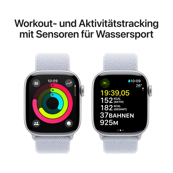 Apple Watch Series 10 4G 42 mm Silber Sport Loop visueller lieferant