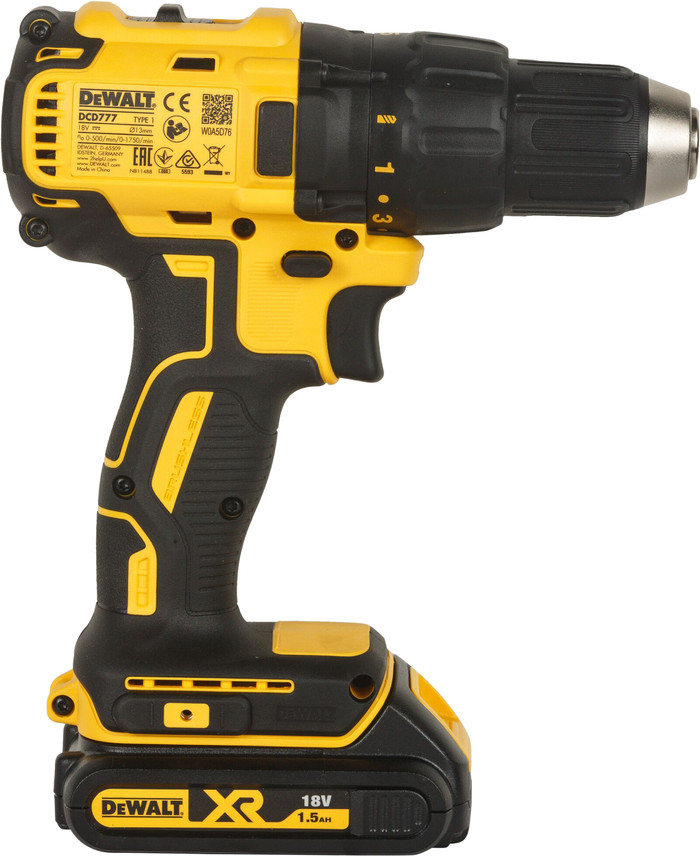 DeWalt DCD777D2T-QW linke seite