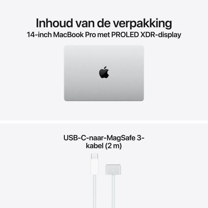 Apple MacBook Pro PROLED 14 inches M5 Pro (18 CPU / 20 GPU) 48GB/1TB Silver QWERTY visual supplier