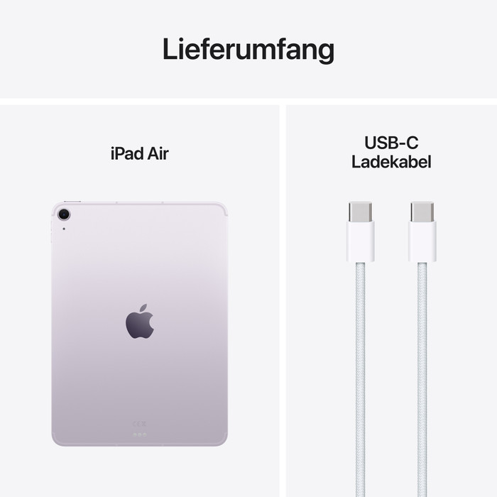 Apple iPad Air (2025) 11" 128GB Wi-Fi + 5G Violett visueller lieferant