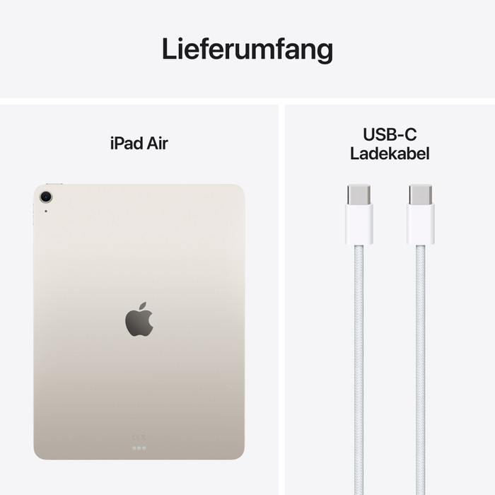 Apple iPad Air (2025) 13" 256GB Wi-Fi Polarstern zubehör