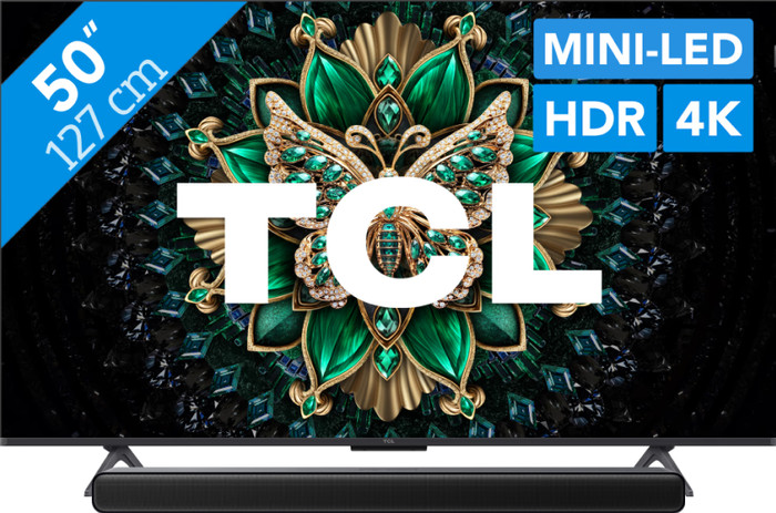 TCL 50 Zoll QD Mini-LED C61K (2025) + TCL S45H 2.0 Soundbar Main Image