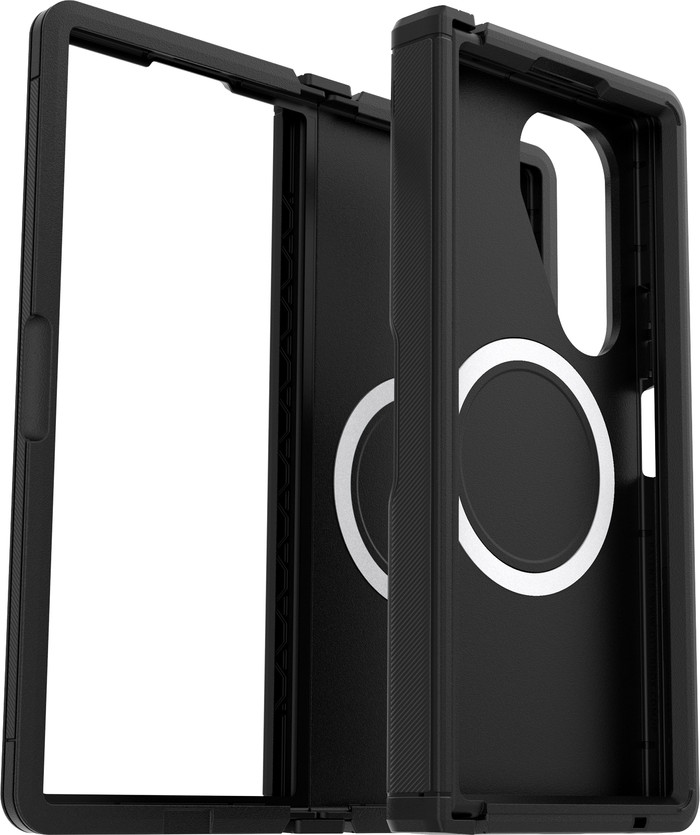 OtterBox Defender Samsung Galaxy Fold 7 Back Cover with Magnet Black combined product