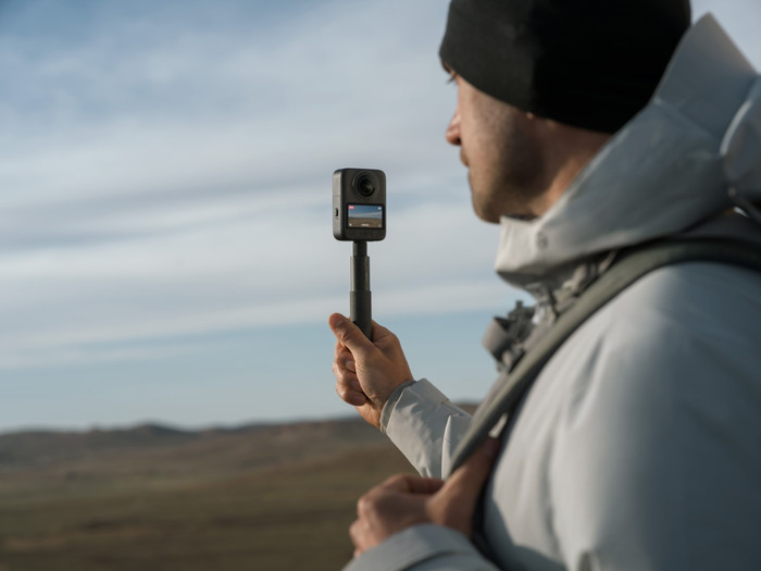 DJI Osmo 70 cm Invisible Selfiestick produkt in gebrauch