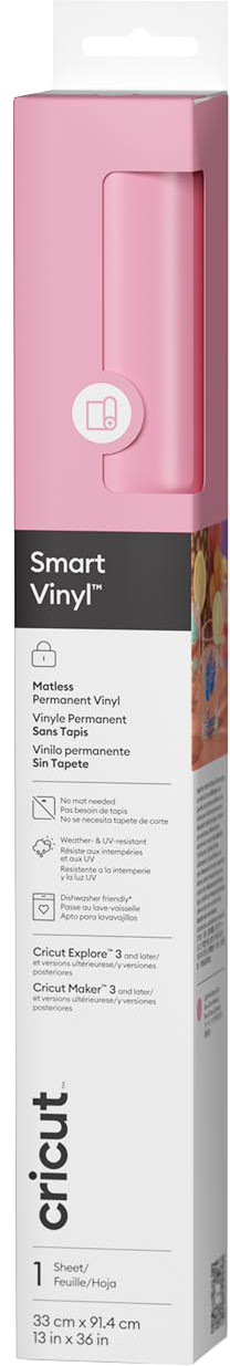 Cricut Smart Vinyl Permanent Light Pink 33x91cm Main Image