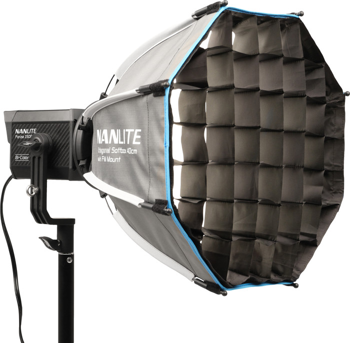 Nanlite Octagonal Softbox 40cm FM Mount left side
